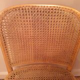 2 vintage canned chairs