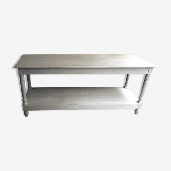 Table de drapier de couleur gris clair blanc de 1,72 mètre