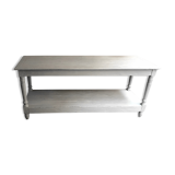 Table of drapier of light grey white color of 1.72 meters