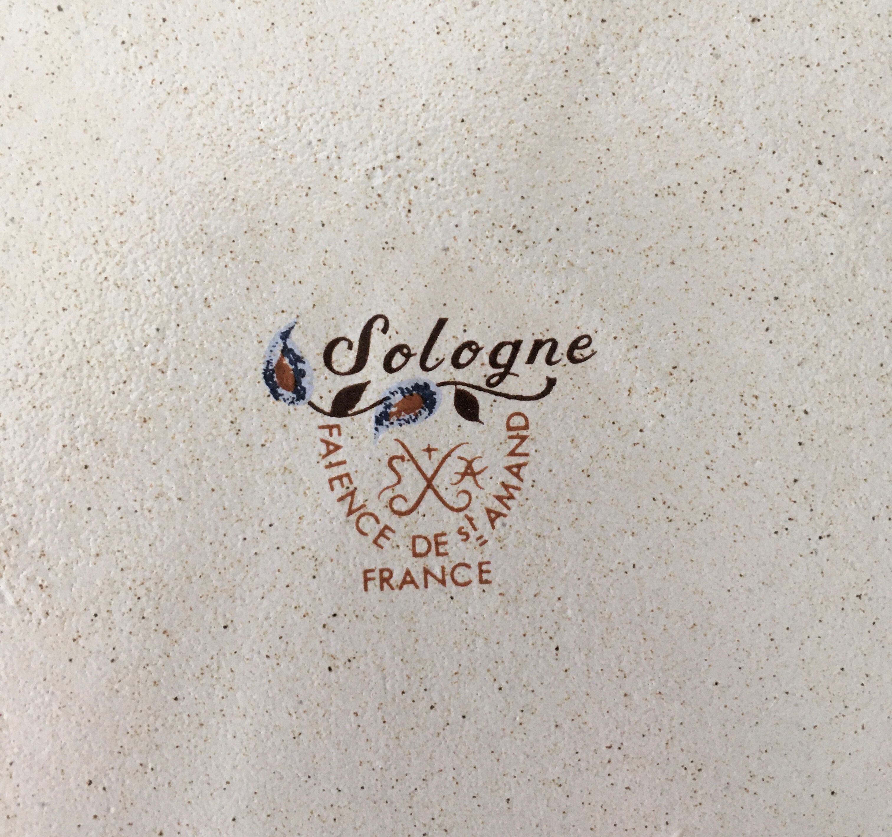 8 plates with earthenware compartments of St Amand model Sologne