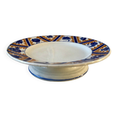 Compotier Moulin des Loups et Hamage modèle Canada bleu Klein et orange, années 40