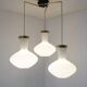 Stilnovo Three-Light Pendant, 1950s