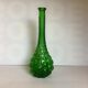 Bouteille en verre verte bulles Italie