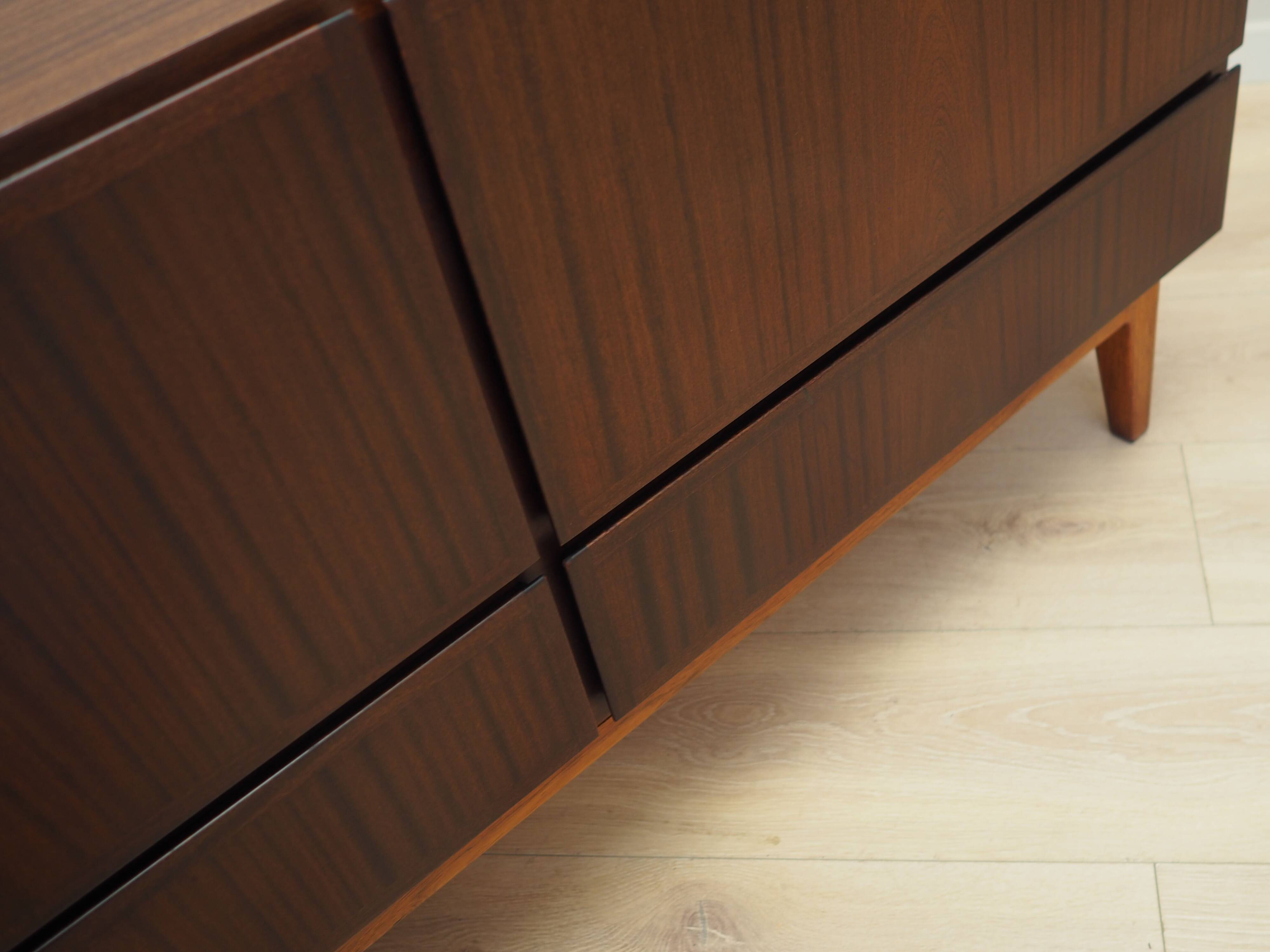 Mahogany chest of drawers, Danish design, 1970s, manufacturer: Omann Jun