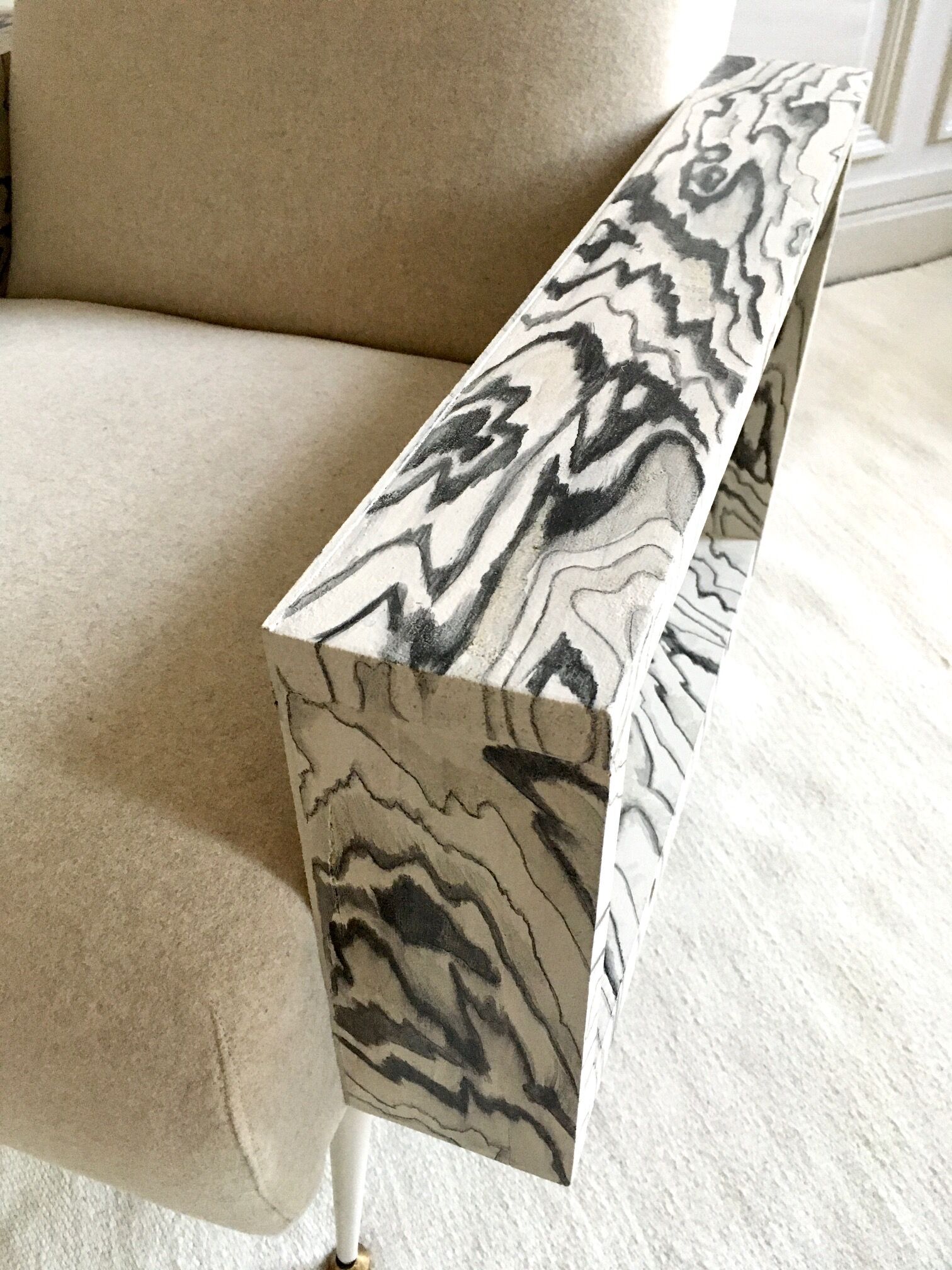 Restored vintage armchair