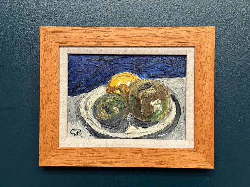 Original Swedish Oil on Panel – “Still Life” by Göran Brunius (1911–2005) – Signed