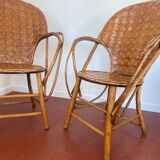 Paire de fauteuils vintage