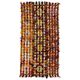 Vintage Turkish Kilim Rug with Colorful Pom Poms, Bed and Sofa Cover