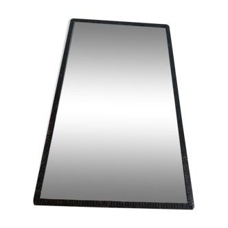 Beveled wrought iron mirror panel