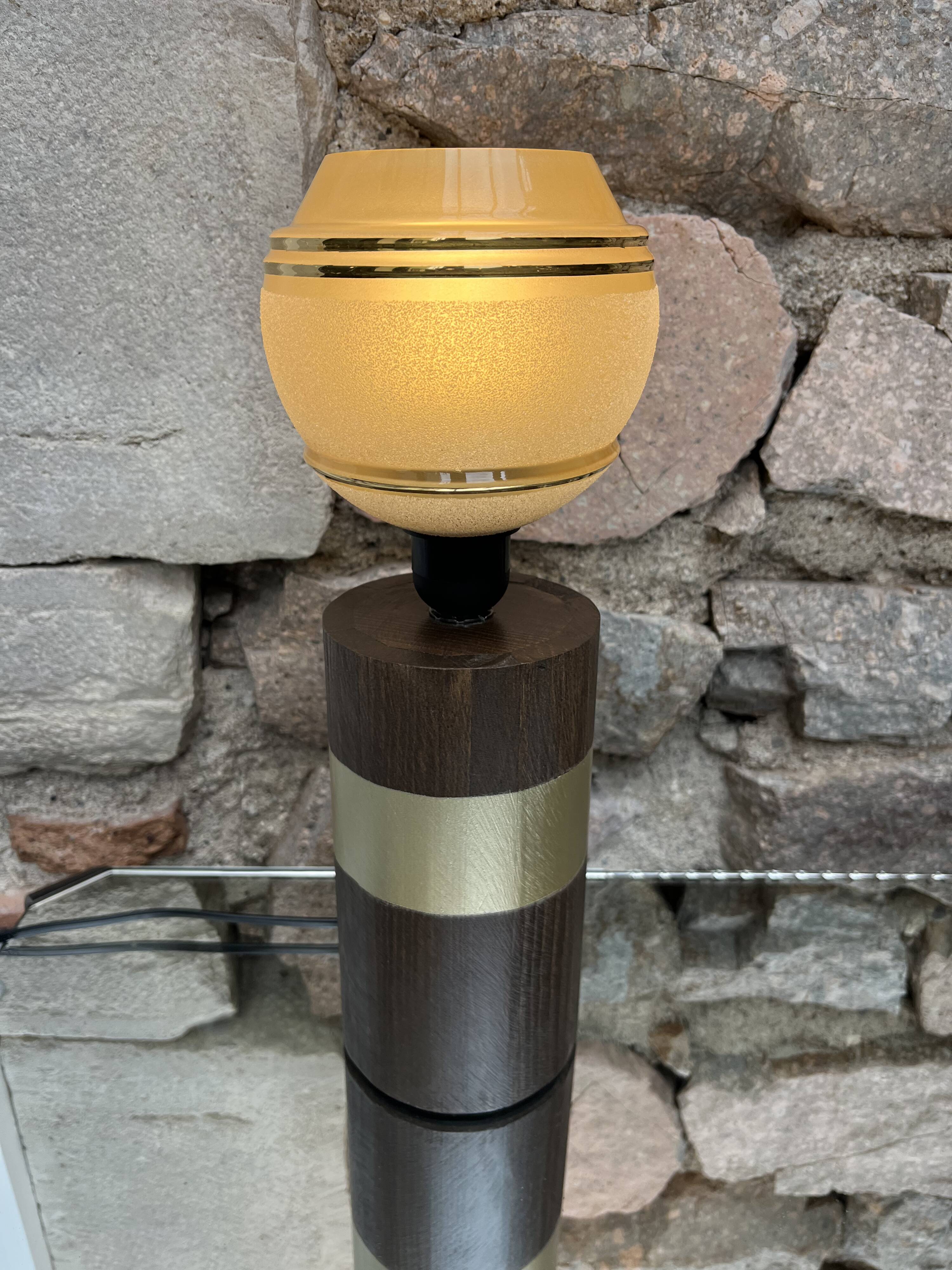 Lampe à poser globe années 50
