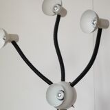 Space age lamp with 4 articulated spots, eyeball, sci-fi, 1970.