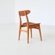 Chaises de salle à manger Hans Wegner Sawbuck CH30 Carl Hansen & Son Danemark 1952