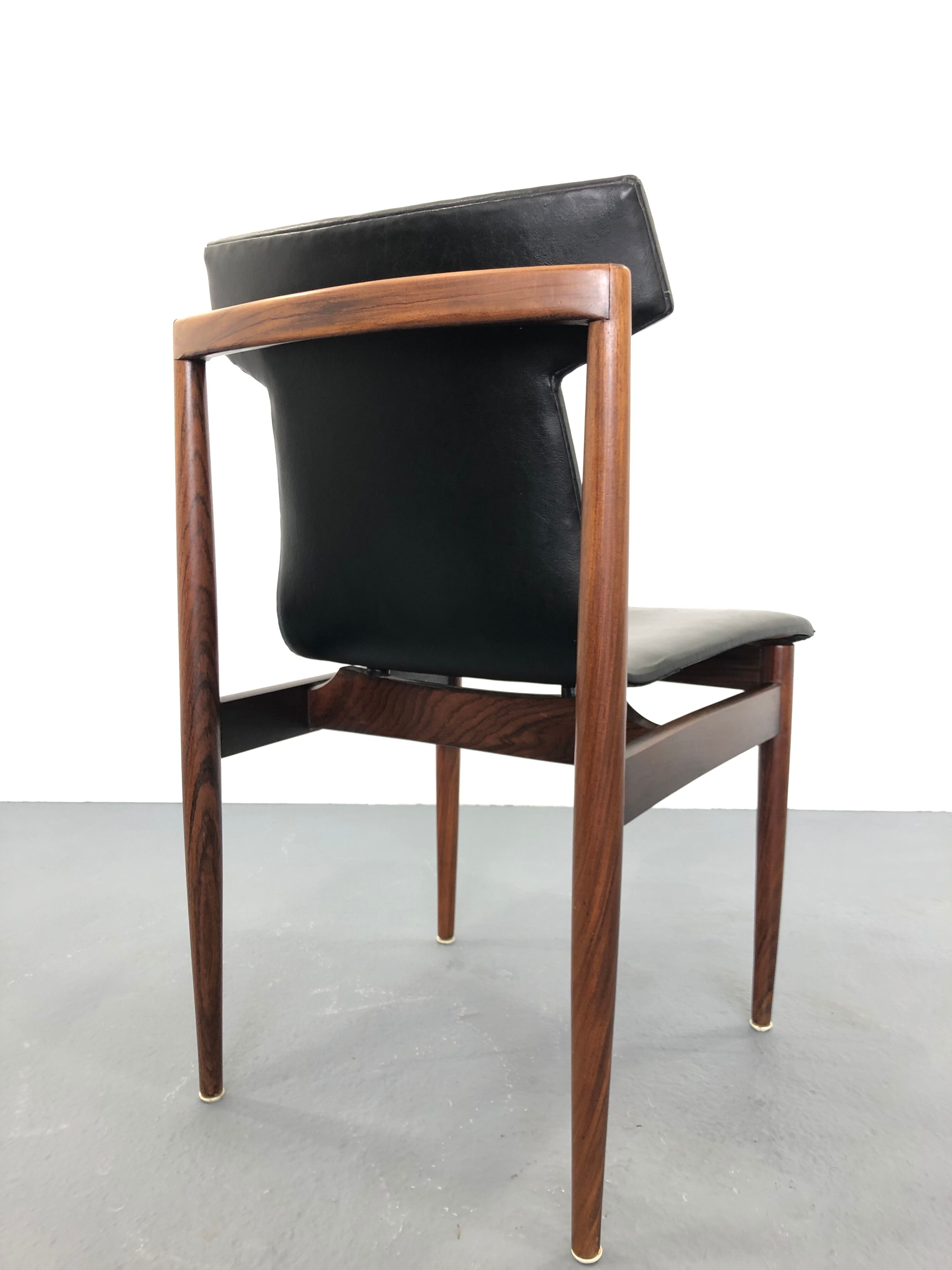 Rosewood Dining Chair by Inger Klingenberg for Fristho,  1960s,