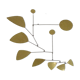 Mobile brass 70 x 70 cm