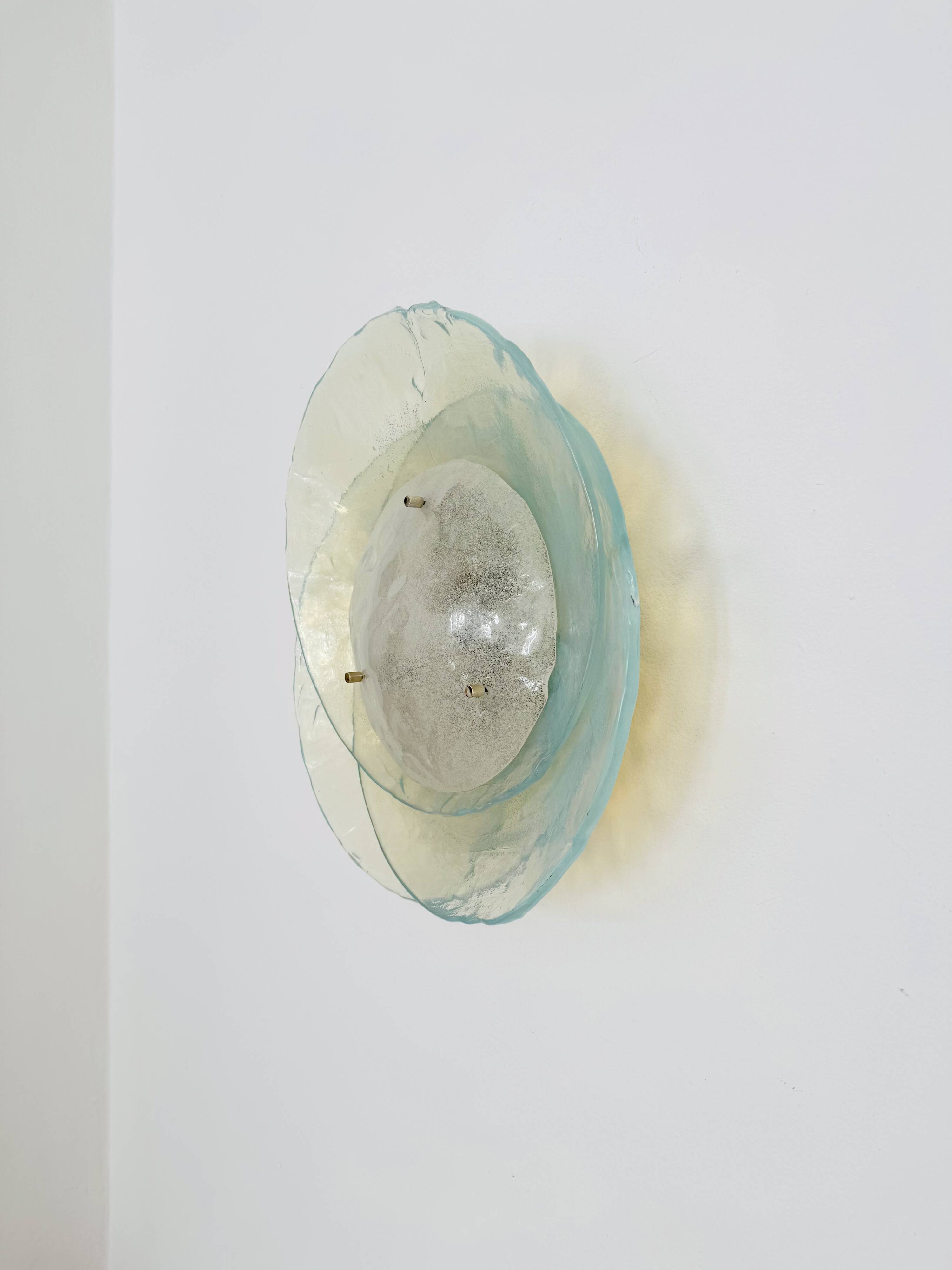 Murano Glass Flush or Wall Lamp by Carlo Nason for Mazzega