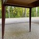 Vintage Scandinavian desk 1950 black top school style mid-century