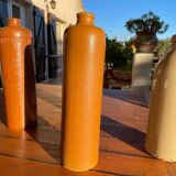 Set of three stoneware bottles