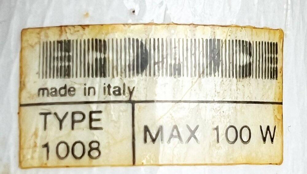 Semi-suspended space mid-century lamp by Bondrup & Thorup for Egoluce, Italy, 1970s.