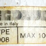 Semi-suspended space mid-century lamp by Bondrup & Thorup for Egoluce, Italy, 1970s.