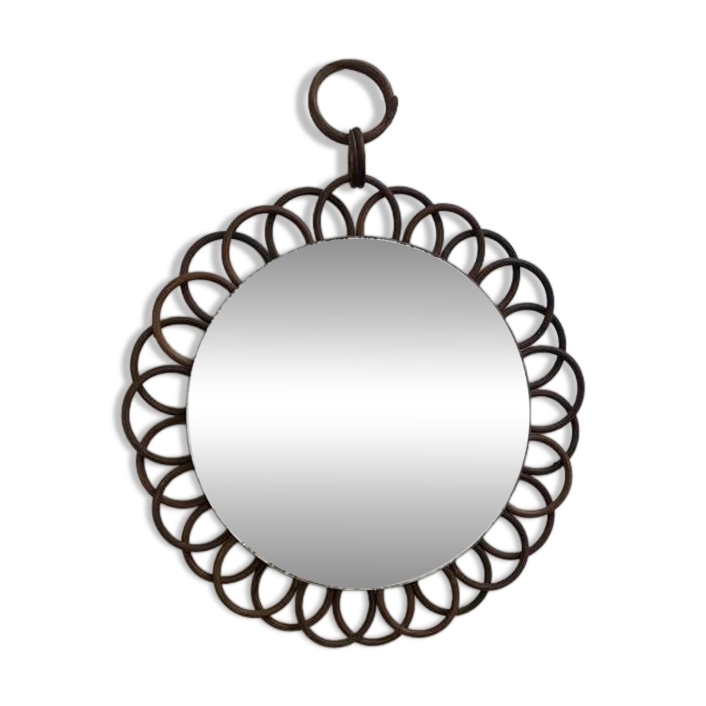 Rattan mirror
