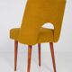 Chaise 'Shell' bouclé jaune ocre, années 1960