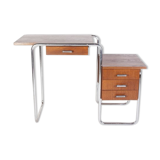 Kovona chrome tubular table or desk, 1950s