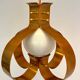 XXL pair of design mid-century large brass pendants / chandeliers - 1980s
