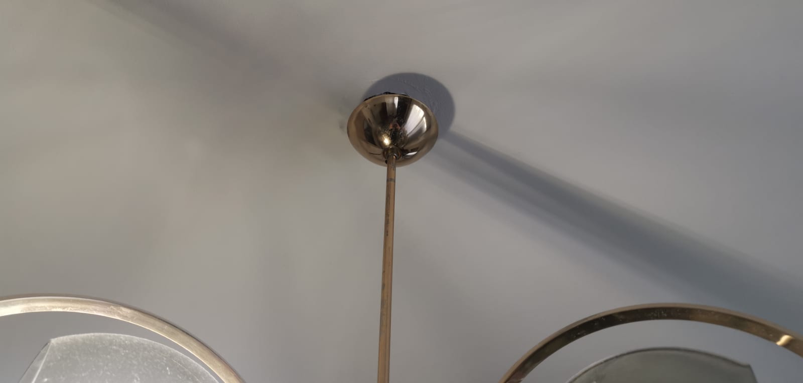 Art deco brass chandelier