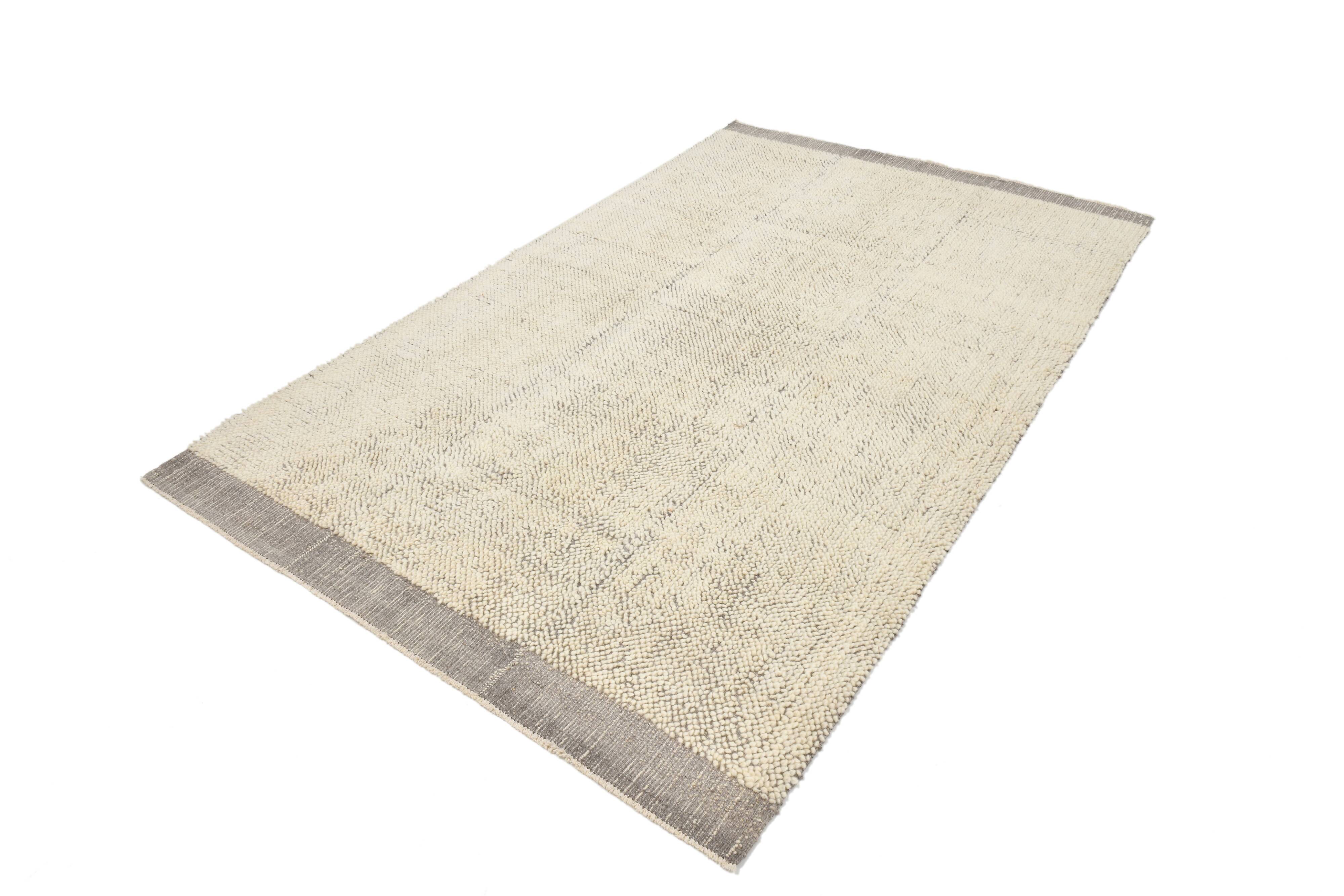 6x10 Gray Beige Modern Vintage Rug, 195x300Cm