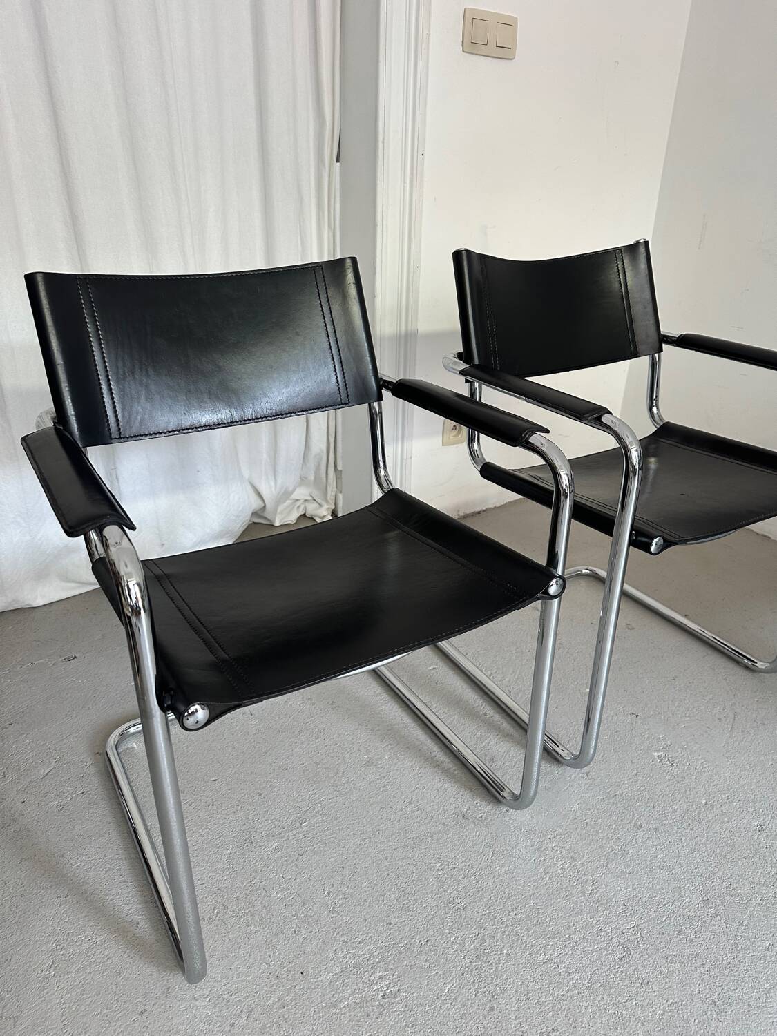 4 chairs Mart stam / Marcel breuer for Matteo Grasse