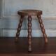 Vintage stool, tripod stool, occasional stool, wooden plant stand