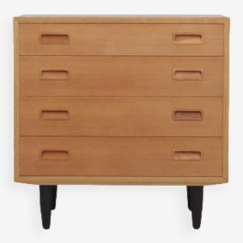 Ash chest of drawers, Danish design, 1970s, manufacturer: Hundevad & Co