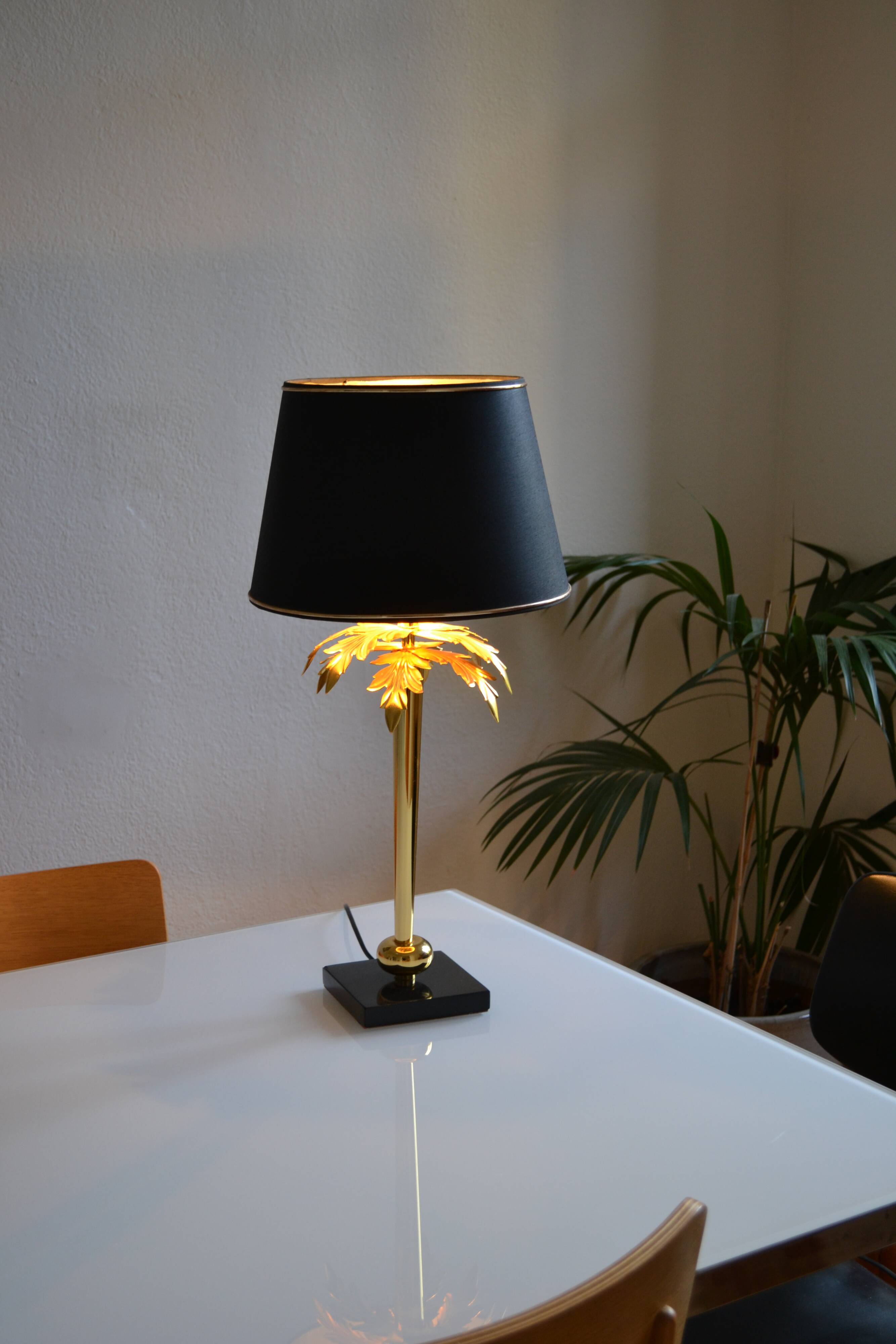 “Palm tree” lamp chandelier Deknudt Belgium