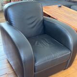 Leather club chair
