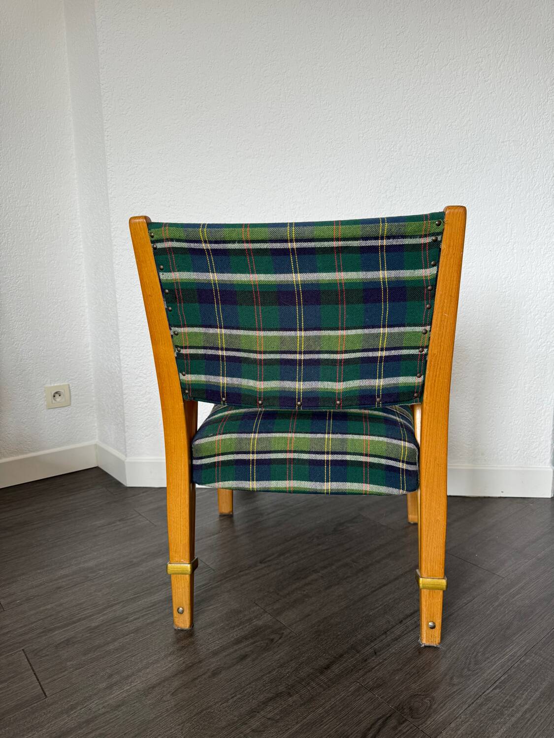 Fauteuil Bow Bois par Hugues Steiner 1950