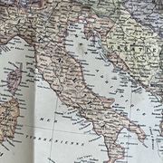 Très grande carte 93x73 : Europe Physique et Politique, imprimée par L