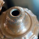 18th century chiseled bronze candlestick