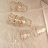 Lot de 7 anciens verres BVB France R.E.G.D.