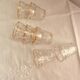 Set of 7 old small glasses BVB France R.E.G.D.