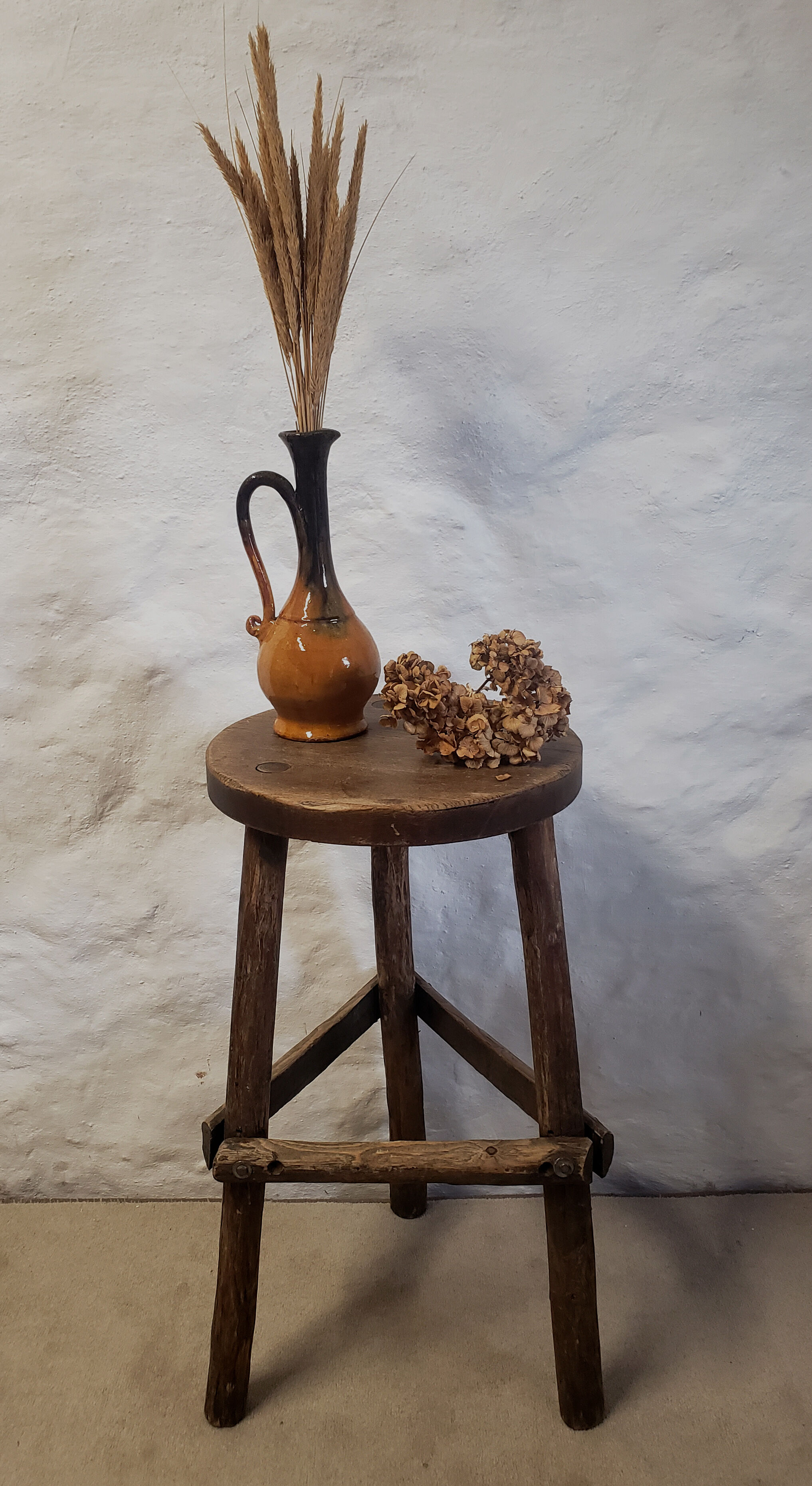 High brutalist stool