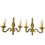 Paire d’appliques en bronze