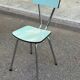 Vintage pastel blue/sea green Formica chair — Retro 50s/60s