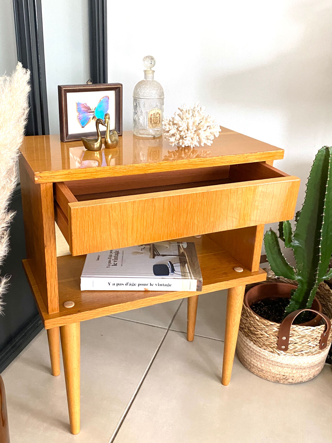 Table de chevet vintage