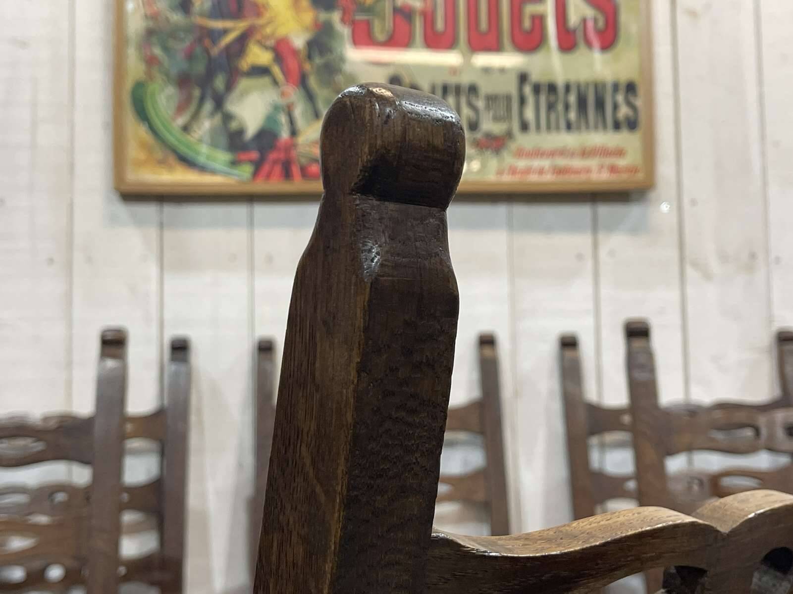 Set of 6 19th century English oak chairs