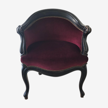 Fauteuil bergère 18e siècle de style Louis XV