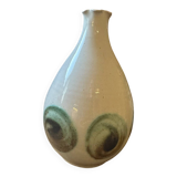 handmade ceramic vase, unique piece, signed