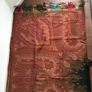 19th-century Alsatian Indian print in woven wool