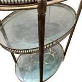 Metal and glass serving trolley