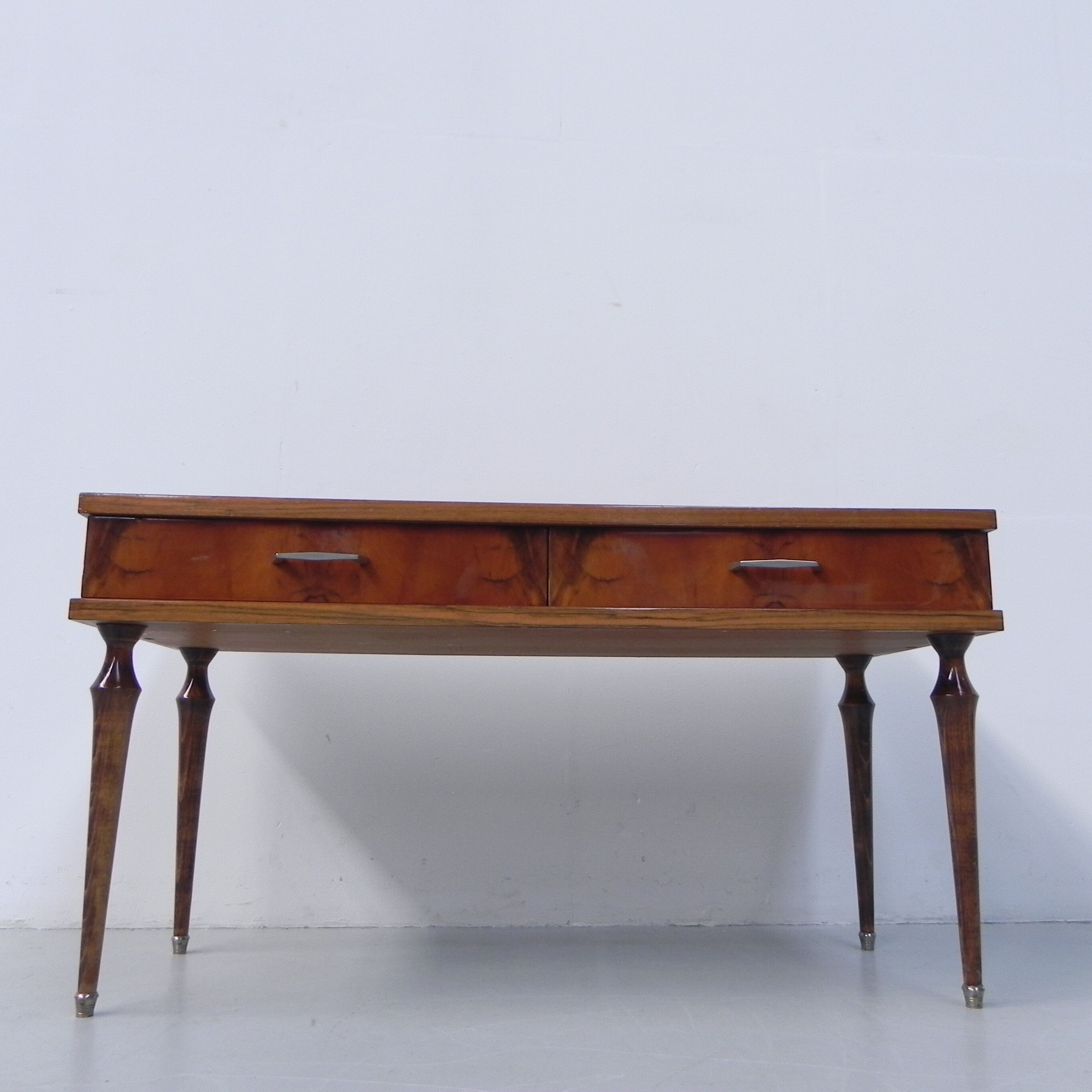 Bureau bas vintage avec 2 tiroirs NF ameublement