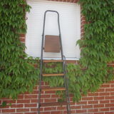 Old stepladder in metal and wood